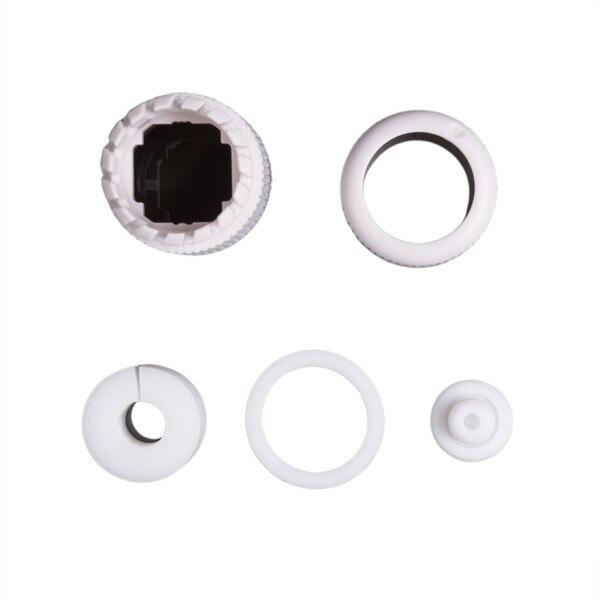 top view of the kit components